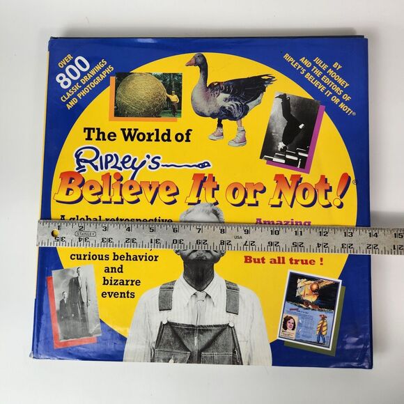 The World Of Ripleys Believe It Or Not Hardcover Book 1999 Bizarre Extraordinary - Picture 10 of 11